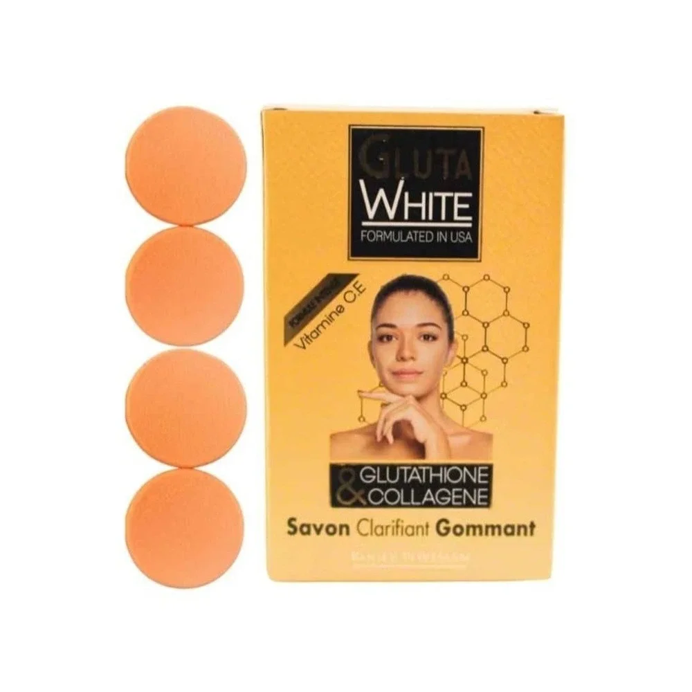 Sealed Gluta White Exfoliating Soap With Glutathione‎ & Collagen Vitamin C 6pc